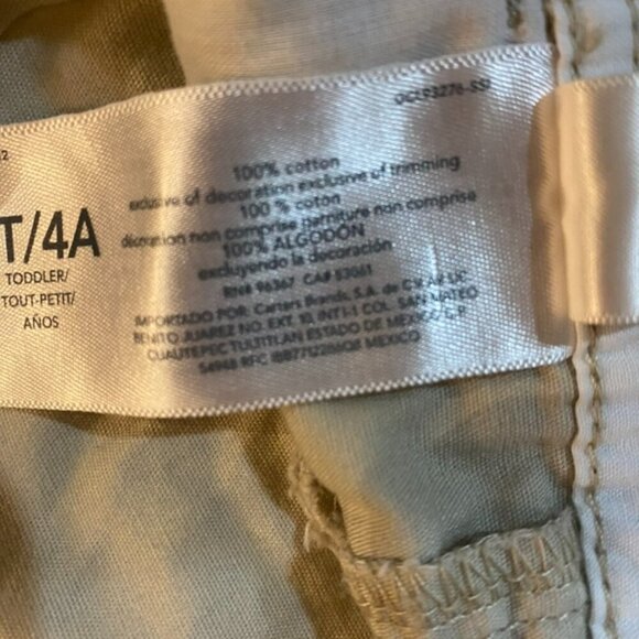 oshkosh bgosh Sailboat ⛵️ Print Canvas Shortalls - 4T - Picture 5 of 7